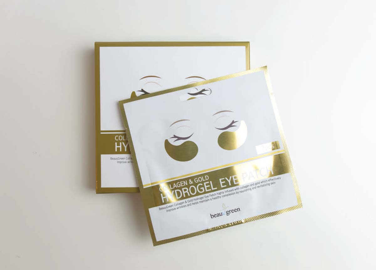 Hidrogel flasteri s kolagenom i zlatom za područje oko očiju